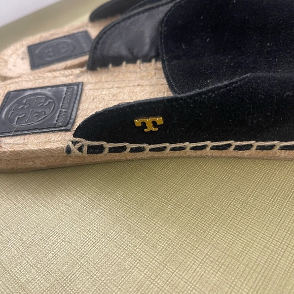 Tory Burch Max espadrille slide Nat Suede NWOB 7.5M - Picture 3 of 8